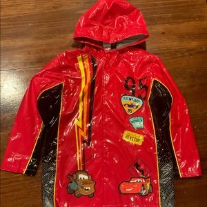 Boys Cars rain coat. NWOT!! 100% waterproof